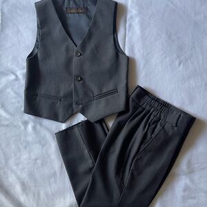 Stylish Black Vest and Pants Set